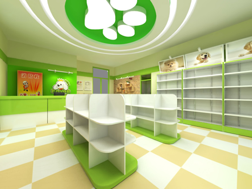 圣寵昌平金隅萬科寵物店裝修效果圖