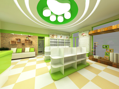 圣寵昌平金隅萬科寵物店裝修效果圖