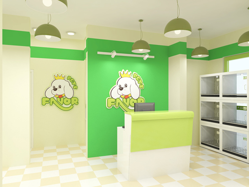 圣寵寵物潮白河孔雀城店裝修效果圖